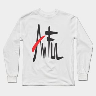 Awful Abstract Collection Best Design Long Sleeve T-Shirt